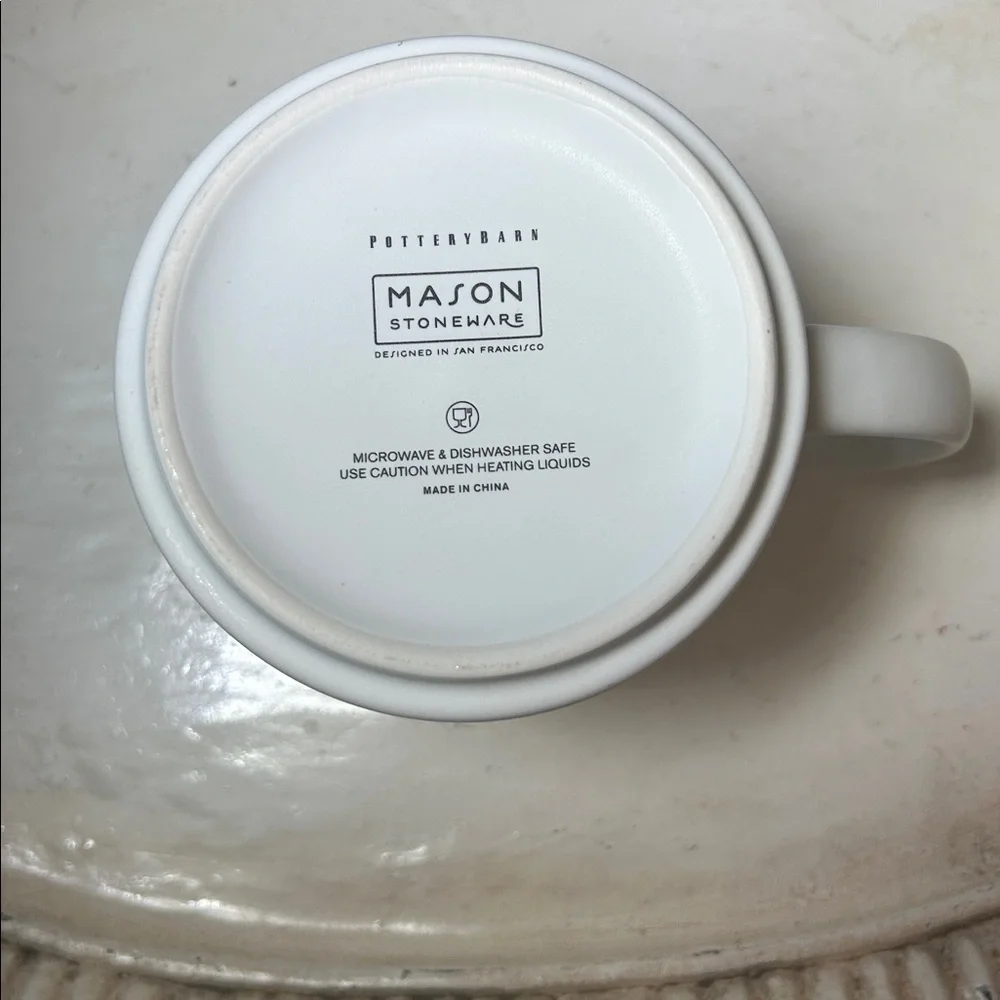 Pottery Barn Mason Stackable “C” Mug